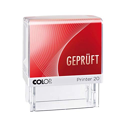 COLOP Printer 20 Textstempel geprüft Abdruck-Farbe rot von Colop