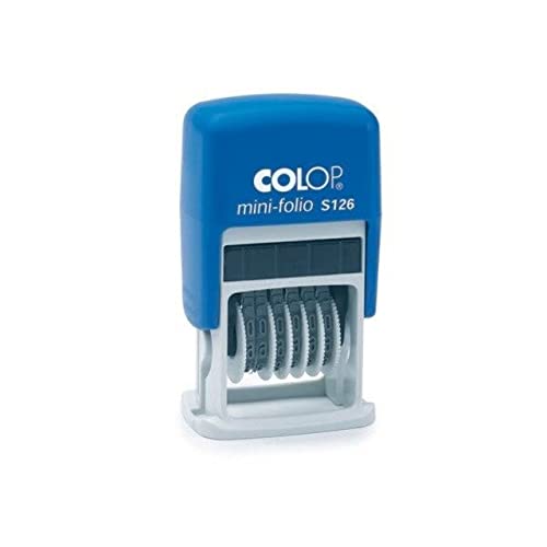 COLOP S126 Mini-Dater - 4 mm Ziffernstempel, 6 Bänder von Colop