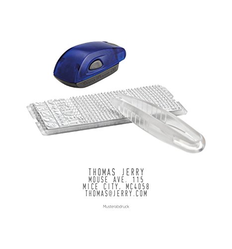 COLOP Stamp Mouse 20 Set, Stempel zum Selbst setzen, inkl. Typenset und Pinzette von Colop