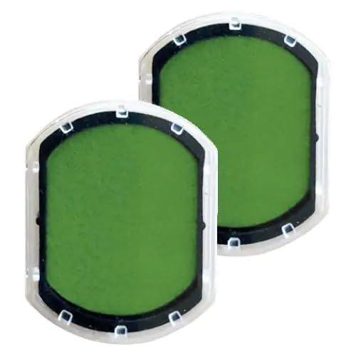 COLOP little NIO Ersatz-Stempelkissen, Packung mit 2 Stempelkissen, smooth green von Colop