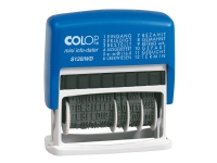 Colop S 120/WD, Selbstfärbestempel, Text/Datumsstempel, 4 x 42 mm, Blau, Weiß, Kunststoff, Schwarz von Colop
