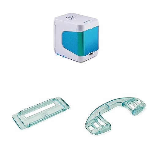 Colop e-Mark Go: Kompakter Tragbarer Drucker, Mobiles Beschriftungsgerät Mit Lineal Für Exakte Positionierung & Führungsschiene Für Bänderbedruckung 10, 15 Und 25 mm von Colop