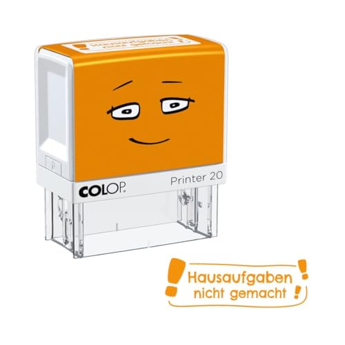 NIO School Motivations-Stempel "Hausaufgaben nicht gemacht", Abdruckfarbe shiny orange, 38 x 14mm NIO School Motivations-Stempel "Hausaufgaben nicht gemacht", Abdruckfarbe shiny orange, 38 x 14mm von Colop