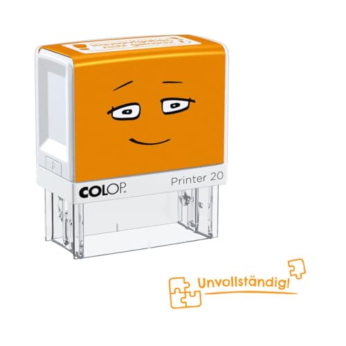 NIO School Motivations-Stempel "unvollständig", Abdruckfarbe shiny orange, 38 x 14mm NIO School Motivations-Stempel "unvollständig", Abdruckfarbe shiny orange, 38 x 14mm von Colop