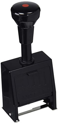 REINER Reiner Paginierstempel B6K Block 4,5 Kunststoff Blockschr, REIB6K45, 23 x 5 mm, Schwarz von Colop