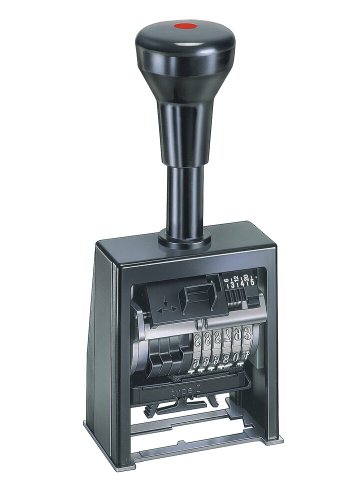 Paginierstempel Blockzahlen schwarz 5,5mm 6stel. Kunstst. von Colop
