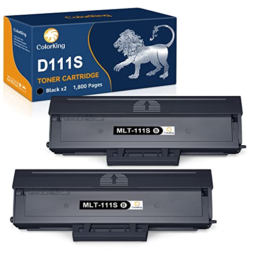 ColorKing MLT-D111S MLT-D111L D111S D111L Toner Kompatible für Samsung Xpress M2020 M2020W M2022 M2022W M2026 M2026W SL-M2070 SL-M2070W SL-M2070F SL-M2070FW (Schwarz, 2er Pack) von ColorKing