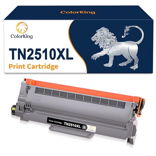ColorKing TN2510 XL Kompatibel für Brother TN-2510 TN2510XL Toner für Brother MFC-L2835DW MFC-L2860DWE DCP-L2620DW DCP-L2627DW DCP-L2660DW HL-L2400DWE HL-L2445DW MFC-L2827DW (1 Schwarz) von ColorKing