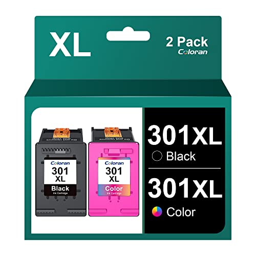 301XL Druckerpatronen Wiederaufbereitet Ersatz für HP 301 301 XL Multipack Tintenpatronen für HP Envy 4500 5530 4502 4504 DeskJet 2540 3050 2543 1050 1510A 2050 2512 OfficeJet 4630 2620 Druckers von Coloran