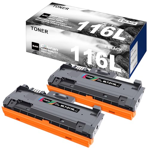 Coloran MLT-D116L 2er-Pack für Samsung MLT-D116L MLTD116L Samsung Xpress M2675fn Toner Kompatibel mit Samsung Xpress SL-M2626 M2625 M2625D M2825 M2825DW M2835 M2675 M2675F M2875 M2885 (2 Schwarz) von Coloran