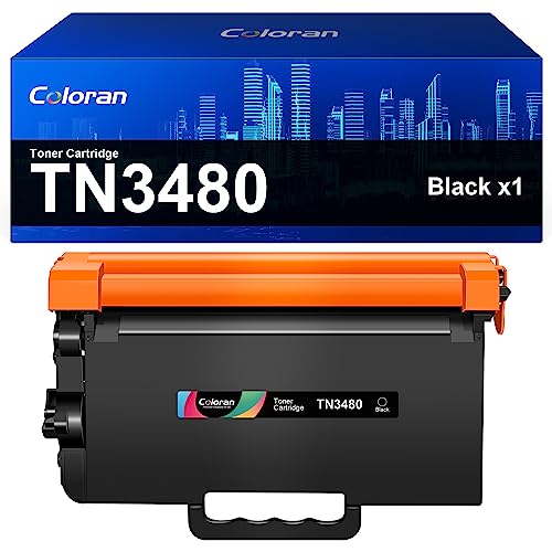 Coloran TN3480 TN3430 Kompatibler Toner für Brother TN-3480 TN-3430 Schwarz für HL-L5100DN MFC-L5750DW MFC-L5700DN HL-L5100DNT HL-L5100DNTT HL-L5000DN HL-L5200DN (Schwarz, 1-Pack) von Coloran