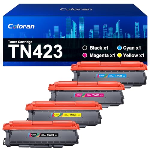 Coloran TN423 TN-423 MFC-l8690cdw Toner Kompatibel für Brother TN-423 TN-421 TN423BK TN423C TN423M TN423Y für Brother HL-L8260CDW HL-L8360CDW MFC-L8690CDW MFC-L8900CDW DCP-L8410CDW Druckers (4er-Pack) von Coloran