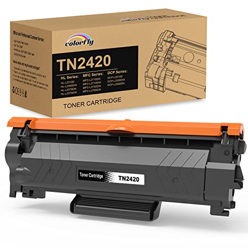 TN2420 TN-2420 Tonerkartusche kompatible für Toner Brother MFC L2710DW MFC-L2710DW HL-L2350DW MFC-L2710DN HL-2310D DCP-L2530DW MFC-L2730DW MFC-L2750DW DCP-L2510D TN 2420 TN-2410 Schwarz von Colorfly