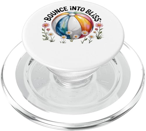 Bounce Into Bliss Beach Ball Summer Delight PopSockets PopGrip für MagSafe Bounce Into Bliss Beach Ball Summer Delight PopSockets PopGrip für MagSafe von Colorful Beach Ball Floral Fun Summer Vibes