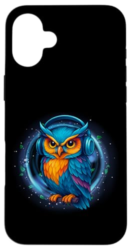 Kawaii Eule mit Kopfhörern Musik Bunte Eule Grafik Hülle für iPhone 16 Plus Kawaii Eule mit Kopfhörern Musik Bunte Eule Grafik Hülle für iPhone 16 Plus von Colorful Dj Owl With Headphones Tees Apparel