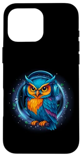 Kawaii Eule mit Kopfhörern Musik Bunte Eule Grafik Hülle für iPhone 16 Pro Max Kawaii Eule mit Kopfhörern Musik Bunte Eule Grafik Hülle für iPhone 16 Pro Max von Colorful Dj Owl With Headphones Tees Apparel