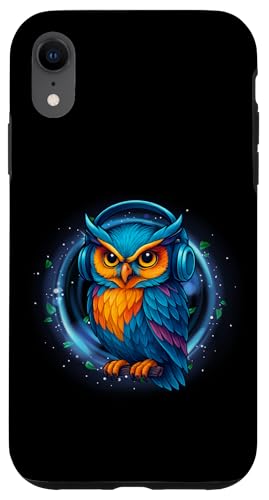 Kawaii Eule mit Kopfhörern Musik Bunte Eule Grafik Hülle für iPhone XR Kawaii Eule mit Kopfhörern Musik Bunte Eule Grafik Hülle für iPhone XR von Colorful Dj Owl With Headphones Tees Apparel