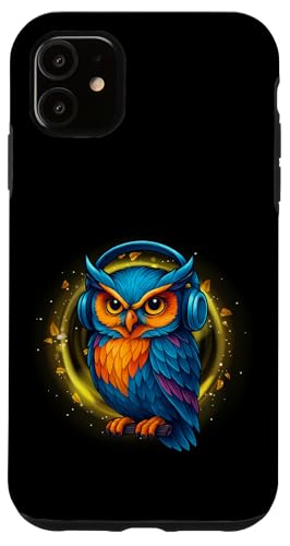 Kawaii Eule mit Kopfhörern Musik Bunte Eule Grafik Hülle für iPhone 11 Kawaii Eule mit Kopfhörern Musik Bunte Eule Grafik Hülle für iPhone 11 von Colorful Dj Owl With Headphones Tees