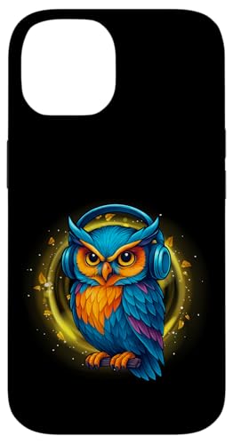 Kawaii Eule mit Kopfhörern Musik Bunte Eule Grafik Hülle für iPhone 14 Kawaii Eule mit Kopfhörern Musik Bunte Eule Grafik Hülle für iPhone 14 von Colorful Dj Owl With Headphones Tees