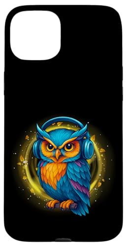 Kawaii Eule mit Kopfhörern Musik Bunte Eule Grafik Hülle für iPhone 15 Plus Kawaii Eule mit Kopfhörern Musik Bunte Eule Grafik Hülle für iPhone 15 Plus von Colorful Dj Owl With Headphones Tees