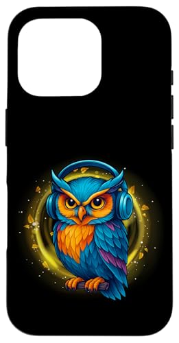Kawaii Eule mit Kopfhörern Musik Bunte Eule Grafik Hülle für iPhone 16 Pro Kawaii Eule mit Kopfhörern Musik Bunte Eule Grafik Hülle für iPhone 16 Pro von Colorful Dj Owl With Headphones Tees