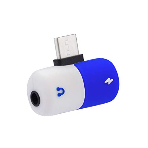 Aux USB C Adapter, Colorful 2 in 1 USB C/Typ C auf 3,5 mm Klinke, AUX Audio-Kopfhörer-Adapter, Splitter-Kabel für Samsung Galaxy Note 10 / Note 10 Plus (2#) von Colorful Elektronik