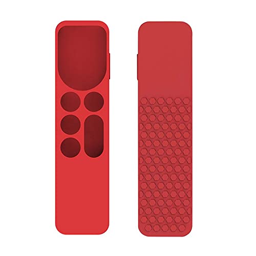 Colorful Fernbedienung Schutzhülle kompatibel mit Apple TV 4K Siri Remote 2021 Remote Control Cover, Stoßfeste, rutschfeste Silikon-Fernbedienung Anti-Sweat Schutzhülle (Rot) von Colorful Elektronik