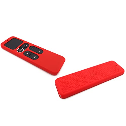 Colorful Fernbedienungs Schutzhülle kompatibel mit Apple TV 4K 5th 2021 Remote Control Cover mit Strap, Stoßfeste, rutschfeste Silikon-Fernbedienung Anti-Sweat Schutzhülle (Rot) von Colorful Elektronik