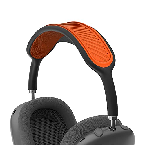 Colorful Kopfbandkissen Schutzhülle Kompatibel mit AirPods Max, Silikon Ersatz-Ohrpolsterset Anti-Kratzer Komfortabel Ohrhörer Hülle für AirPods Max Bluetooth-Headset (Orange) von Colorful Elektronik