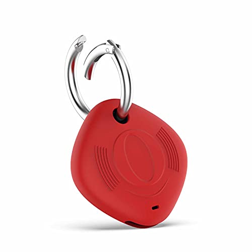 Colorful Schutzhülle für Samsung Galaxy SmartTag Location Tracker Cover MIT Frühling Buckle, Stoßfeste, rutschfeste TPU-Fernbedienung Anti-Sweat Schutzhülle kompatibel mit SmartTag (Rot) von Colorful Elektronik