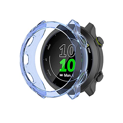 Colorful Uhrengehäuse Für Garmin Forerunner 55/158 Smart Watch Schutzhülle - TPU Weich Hülle Stoßfest Anti-Kratz Abdeckung Ersatz Protection Zubehör Case Cover (Blau) von Colorful Elektronik