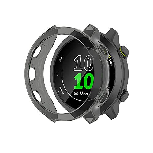 Colorful Uhrengehäuse Für Garmin Forerunner 55/158 Smart Watch Schutzhülle - TPU Weich Hülle Stoßfest Anti-Kratz Abdeckung Ersatz Protection Zubehör Case Cover (Schwarz) von Colorful Elektronik