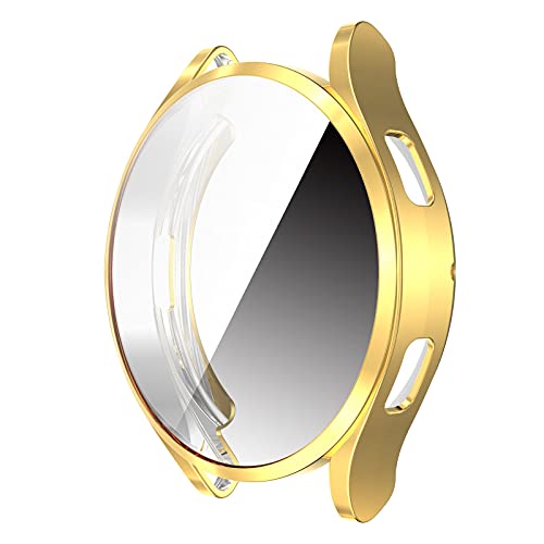 Colorful Uhrengehäuse Für Samsung Galaxy Watch4 40mm Schutzhülle - All-Inclusive Plattierung TPU Weich Hülle Stoßfest Anti-Kratz Abdeckung Ersatz Protection Zubehör Case Cover (Gold) von Colorful Elektronik