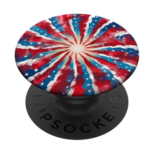 4. Juli Batikfärbung PopSockets Klebender PopGrip 4. Juli Batikfärbung PopSockets Klebender PopGrip von Colorful Tie Dye Accessories