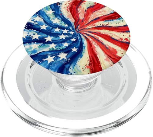 5. Juli Batikfärbung PopSockets PopGrip für MagSafe von Colorful Tie Dye Accessories