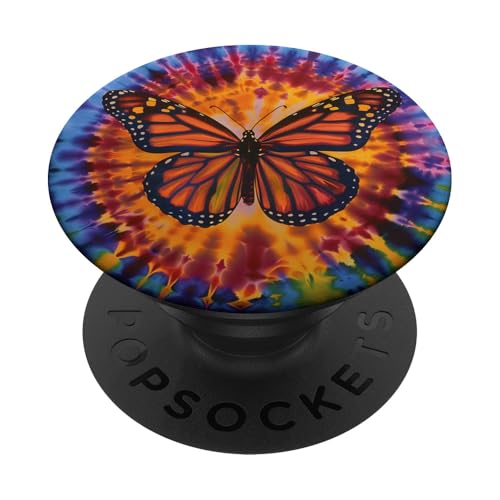 Batik Swirl Monarchfalter PopSockets Klebender PopGrip Batik Swirl Monarchfalter PopSockets Klebender PopGrip von Colorful Tie Dye Accessories