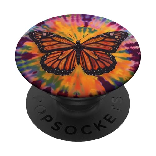 Batik Swirl Monarchfalter PopSockets Klebender PopGrip Batik Swirl Monarchfalter PopSockets Klebender PopGrip von Colorful Tie Dye Accessories