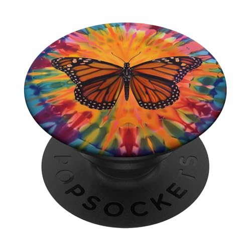 Batik Swirl Monarchfalter PopSockets Klebender PopGrip Batik Swirl Monarchfalter PopSockets Klebender PopGrip von Colorful Tie Dye Accessories