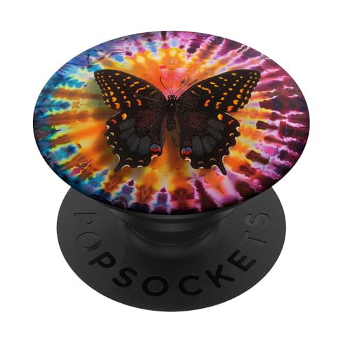 Batik Swirl Monarchfalter PopSockets Klebender PopGrip Batik Swirl Monarchfalter PopSockets Klebender PopGrip von Colorful Tie Dye Accessories