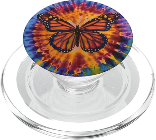 Batik Swirl Monarchfalter PopSockets PopGrip für MagSafe Batik Swirl Monarchfalter PopSockets PopGrip für MagSafe von Colorful Tie Dye Accessories
