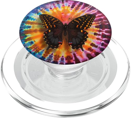 Batik Swirl Monarchfalter PopSockets PopGrip für MagSafe von Colorful Tie Dye Accessories