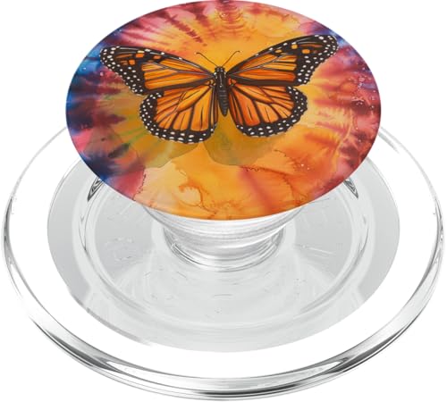 Batik Swirl Monarchfalter PopSockets PopGrip für MagSafe Batik Swirl Monarchfalter PopSockets PopGrip für MagSafe von Colorful Tie Dye Accessories