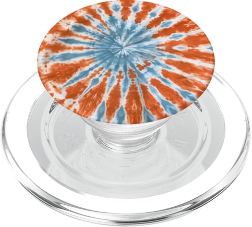 Batikfärbung Blau Gelb PopSockets PopGrip für MagSafe von Colorful Tie Dye Accessories