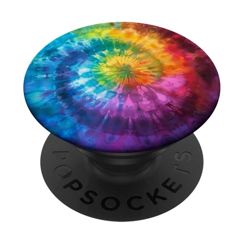 Batikfärbung Regenbogen Swirl PopSockets Klebender PopGrip Batikfärbung Regenbogen Swirl PopSockets Klebender PopGrip von Colorful Tie Dye Accessories
