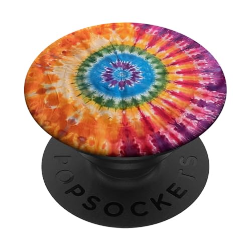 Batikfärbung Regenbogen Swirl PopSockets Klebender PopGrip Batikfärbung Regenbogen Swirl PopSockets Klebender PopGrip von Colorful Tie Dye Accessories