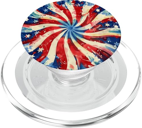 Batikfärbung USA Flagge Amerika PopSockets PopGrip für MagSafe Batikfärbung USA Flagge Amerika PopSockets PopGrip für MagSafe von Colorful Tie Dye Accessories