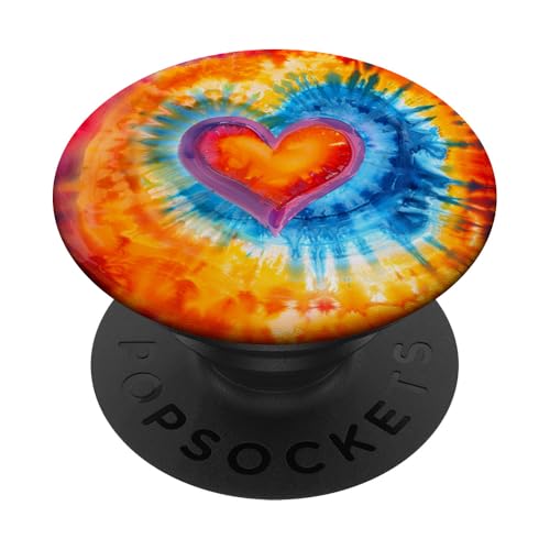 Batikherz PopSockets Klebender PopGrip von Colorful Tie Dye Accessories
