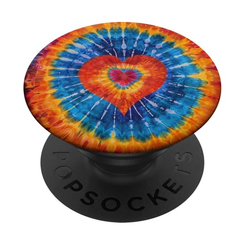 Batikherz PopSockets Klebender PopGrip von Colorful Tie Dye Accessories