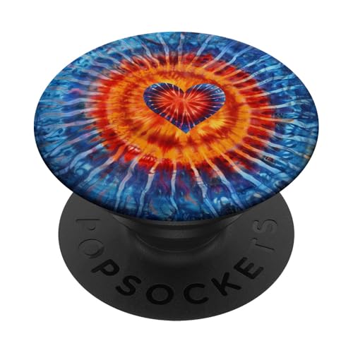 Batikherz PopSockets Klebender PopGrip von Colorful Tie Dye Accessories