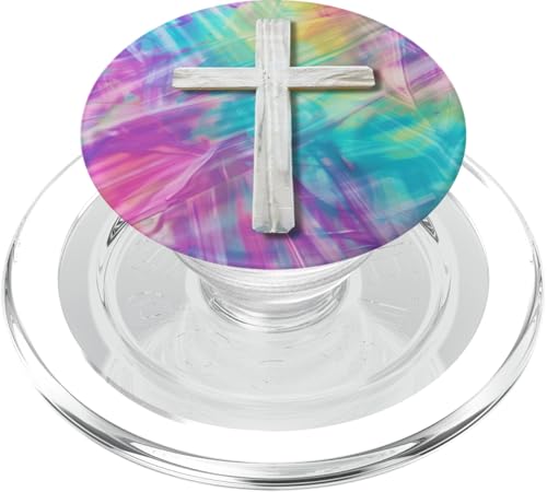 Jesus God Faith Aquarell Tie Dye PopSockets PopGrip für MagSafe von Colorful Tie Dye Accessories